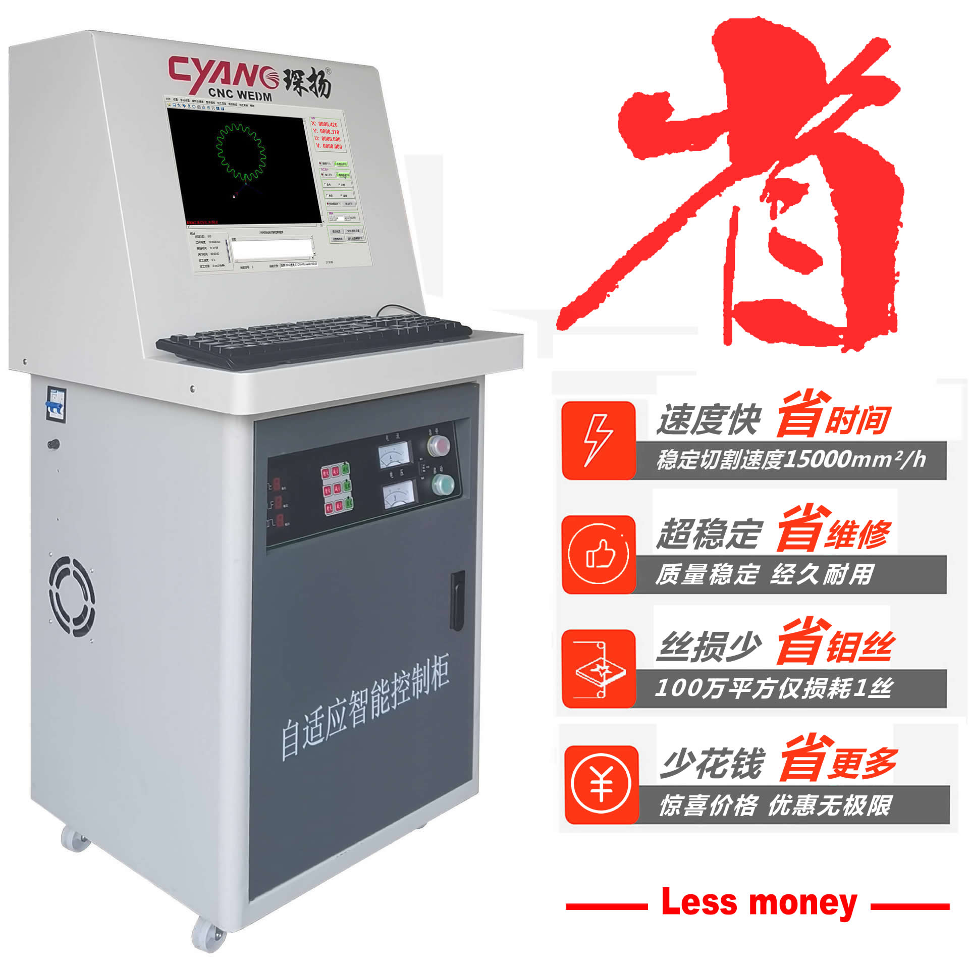 數(shù)控線切割機床自適應(yīng)高頻電源系統(tǒng)